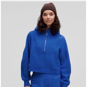 Lululemon Scuba Hoodie Oversized Half Zip Size M/L in Cerulean Blue
